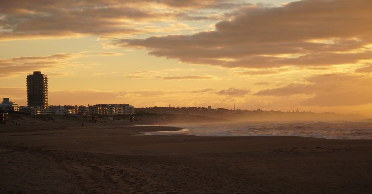 Beach sunset travel destination